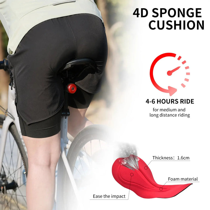 Ethan – 2-in-1 Padded Mountain Bike Shorts with Adjustable Waist & Functional Pockets Size S-3XL 2