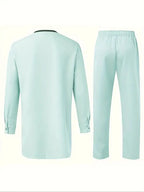 MunaWear - Dashikis - Malik – Traditional Dashiki Men's Set with Modern Elegance - 