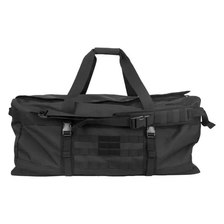 Titan Tactical Duffel Bag – 106L Capacity – Durable Nylon – Black & Green – Versatile for Hiking, Camping, and Gym 7