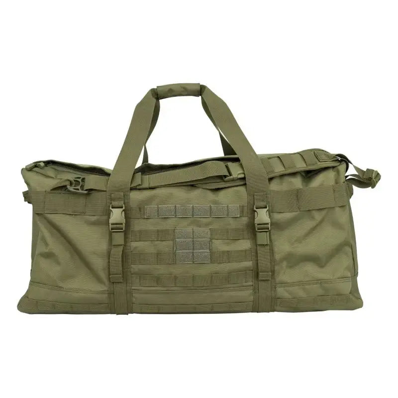 Titan Tactical Duffel Bag – 106L Capacity – Durable Nylon – Black & Green – Versatile for Hiking, Camping, and Gym 6