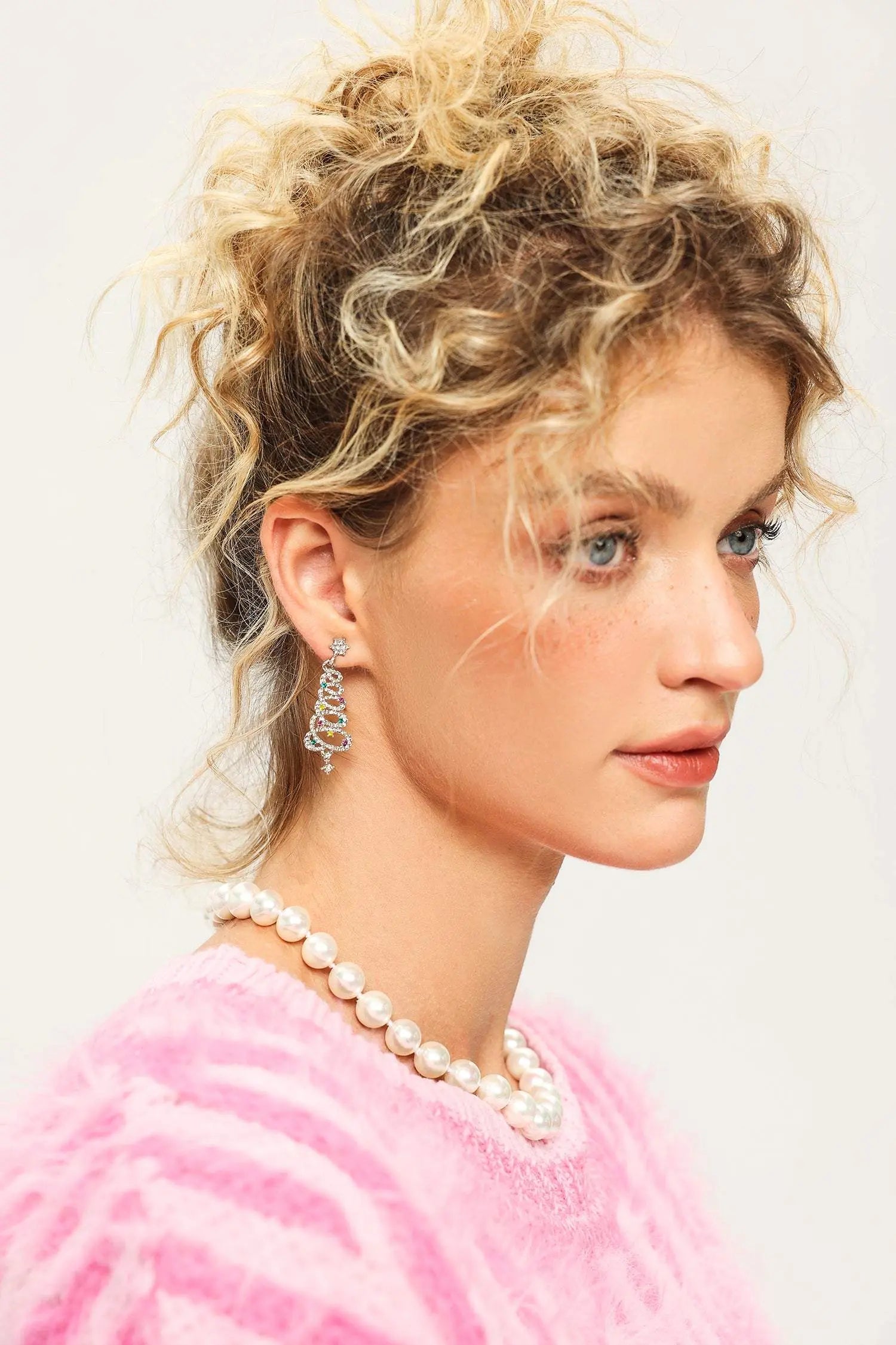 Festive Christmas Tree Tassel Earrings – Sparkling Zirconia for Holiday Celebrations 2