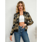 Liora – Glamorous Women's Sequin Jacket With Zipper For Festive Events 0
