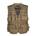 MunaWear  Fishing Vests  Liam – Lightweight Tactical Fishing Waistcoat with Multi-Pockets and Breathable Mesh Design 