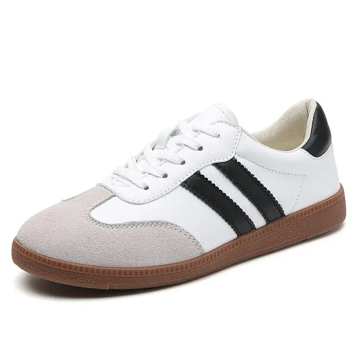 MunaWear  Flats  Mia – Women's White Slip-On Sneakers for Comfortable Everyday Wear