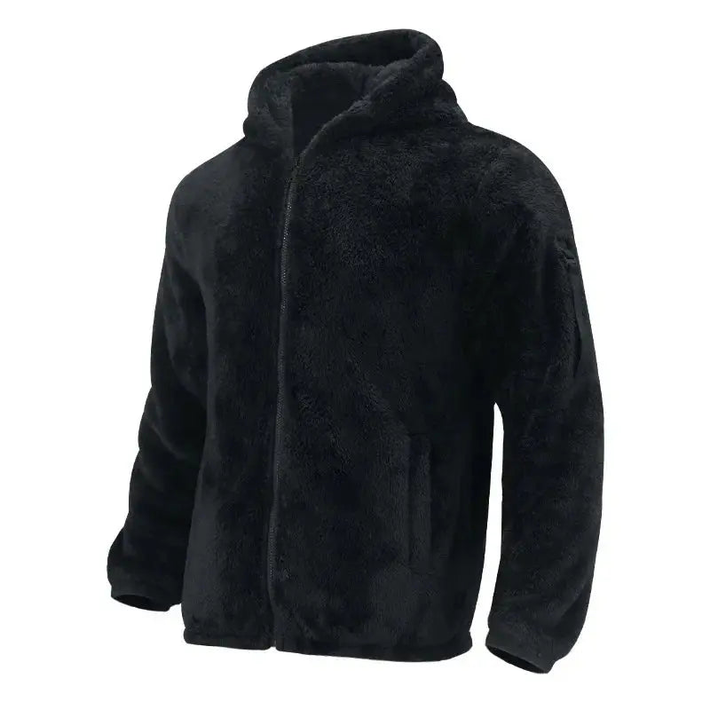 Caden – Sporty Men's Fleece Jacket With Hood For Winter Adventures 0