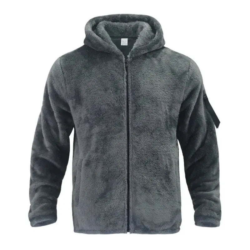 Caden – Sporty Men's Fleece Jacket With Hood For Winter Adventures 7
