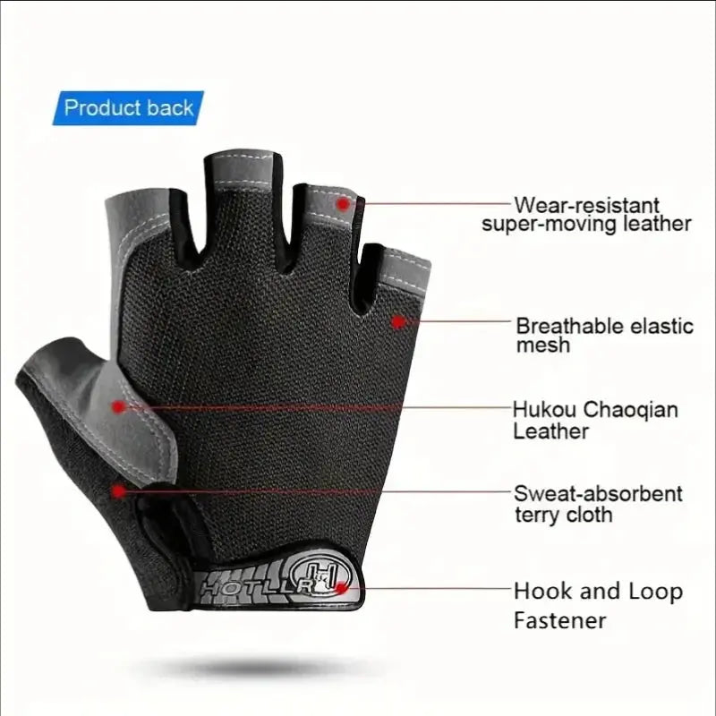 Caden - Breathable Cycling Gloves With Shock Absorption For Mountain Biking And Fitness 1