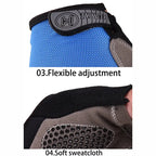 Caden - Breathable Fingerless Gym Gloves With Anti-Slip Design For Weight Lifting And Cycling 3