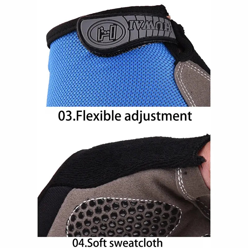 Caden - Breathable Fingerless Gym Gloves With Anti-Slip Design For Weight Lifting And Cycling 3