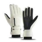 MunaWear - Gloves & Mittens - Evora – Premium Waterproof Ski Gloves With Touch Screen Capability For Outdoor Adventures - White / XL