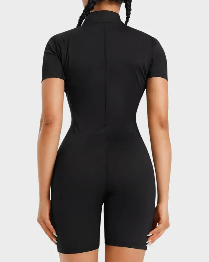 MunaWear  Gym & Workout Clothing  Sophia – Full-Body Sauna Jumpsuit with Zipper for Enhanced Sweating & Weight Loss Support 