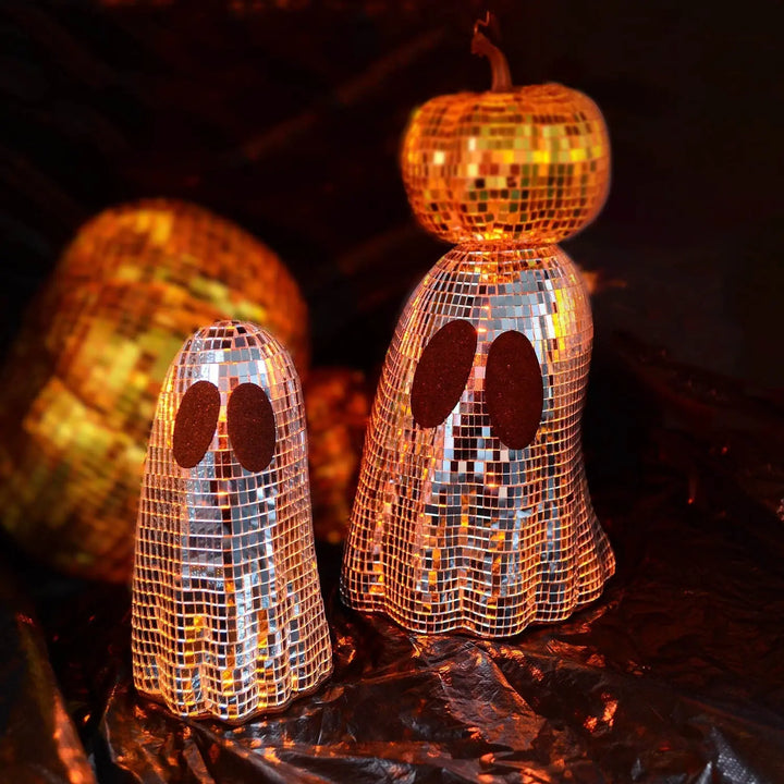 Halloween Disco Spirit Decorations – Mirror Gloss Figures for Spooky Parties 3