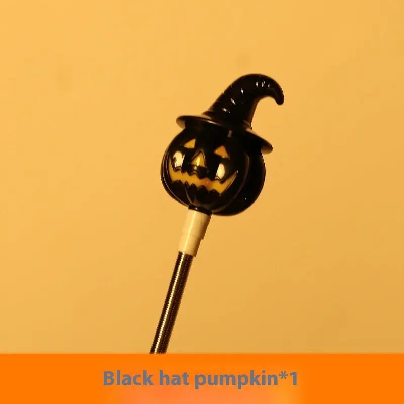 Halloween Hand Crank Magic Wand – Bright Pumpkin & Ghost Design – Perfect for Kids Costumes 1