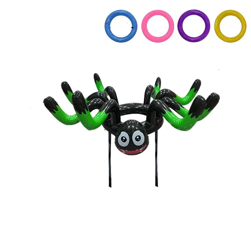 Spooky Halloween Decoration Set – Inflatable Figures & LED Accessories for Parties & Gardens 24