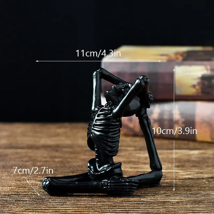 Halloween Skeleton Yoga Figures Set – Creepy & Fun Decoration for Parties 3