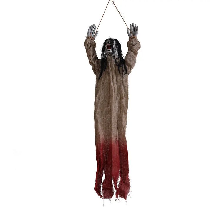 Creepy Halloween Hanging Ghosts – Eerie Fabric Ornaments for Spooky Parties 6