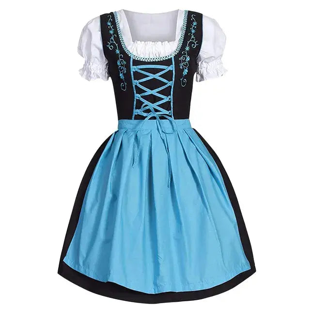 Oktoberfest Bavarian Trachten Dress – Elegant Heidi-Mode Costume – Perfect for Beer Festivals 0
