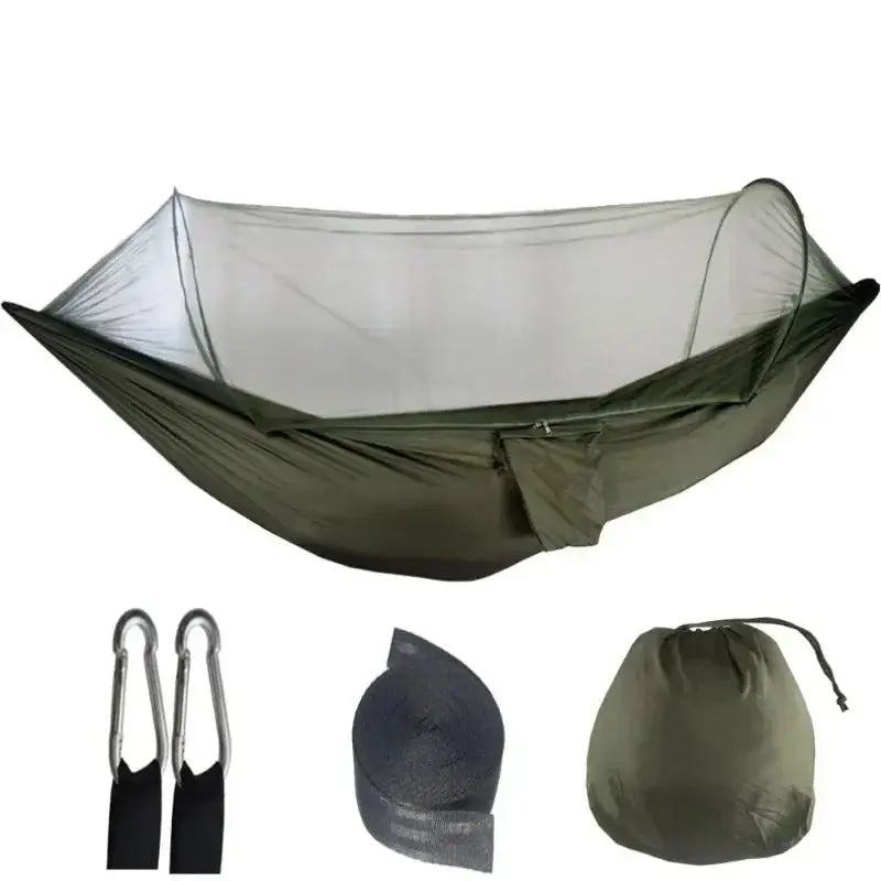 Mia – Lightweight Camping Hammock with Mosquito Net for 1-2 People, Ideal for Outdoor Adventures 0