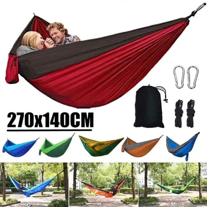 Mia – Portable Outdoor Camping Hammock with High-Strength Nylon, Supports Up to 300Kg, Size 270x140cm 1
