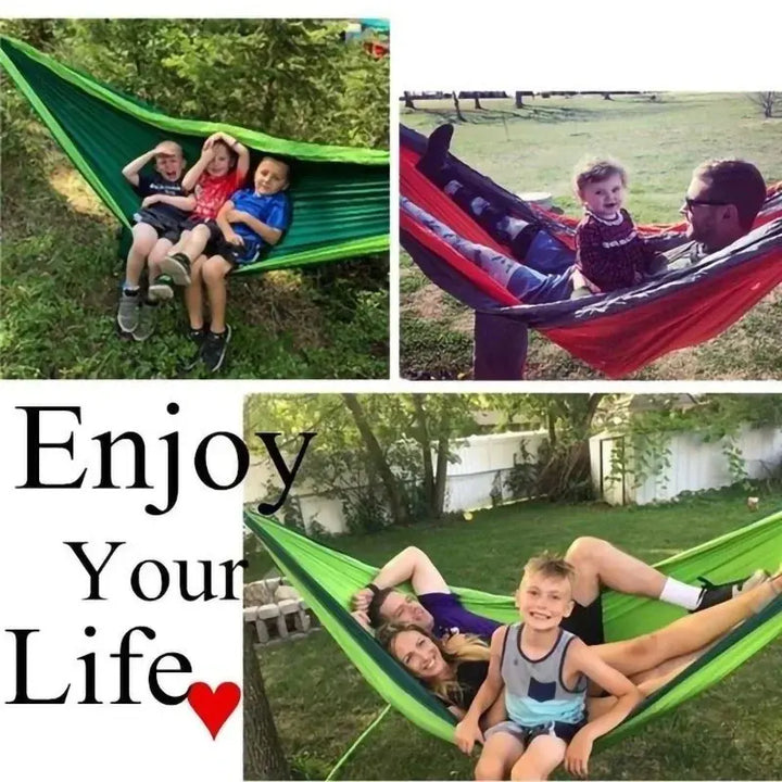 Mia – Portable Outdoor Camping Hammock with High-Strength Nylon, Supports Up to 300Kg, Size 270x140cm 3