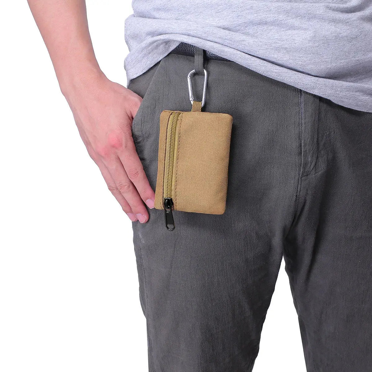 Caden - Compact Tactical Coin Purse With Zipper For Outdoor Adventures 6