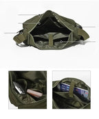 Mia - Casual Multi-Pocket Nylon Messenger Bag for Women, Ideal for Travel & Shopping 6