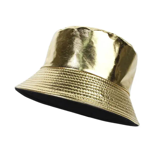 Heidi - Trendy Women's Holographic Bucket Hat With Reversible Style For Festivals And Beach Days 9
