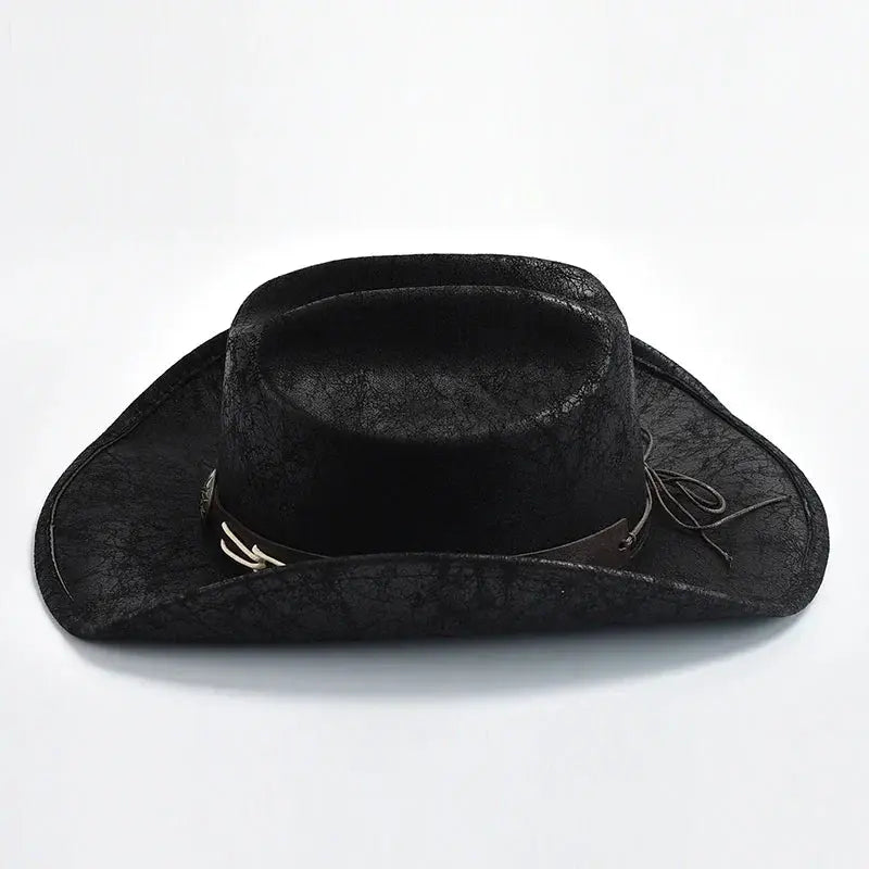 Liora - Stylish Cowboy Hat With Bone Pearl Trim For Outdoor Adventures 1