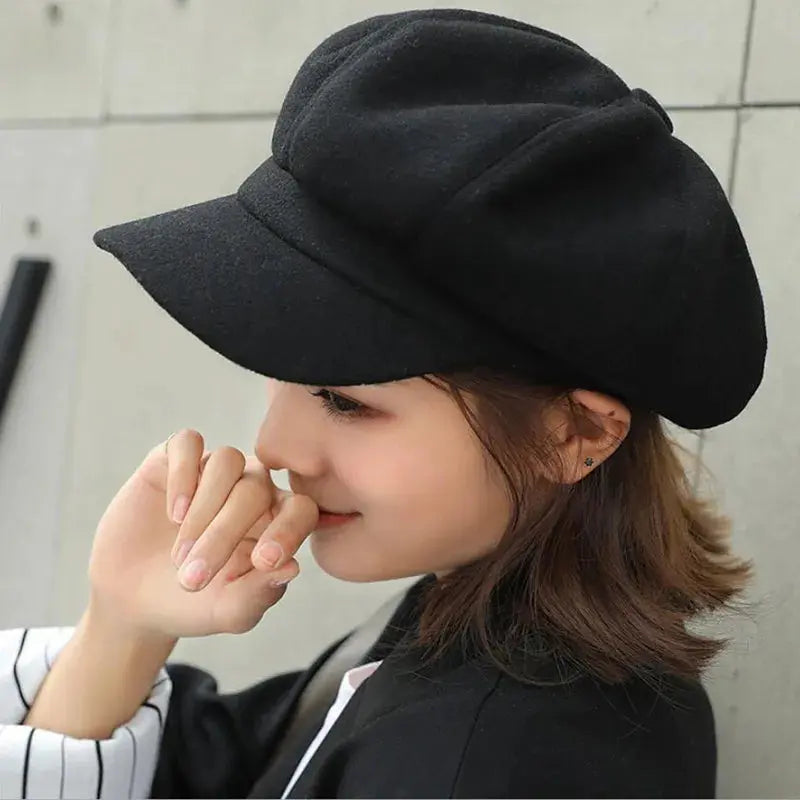 Heidi - Vintage Style Newsboy Cap for Elegant Winter Looks 7