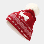 Cozy Christmas Hat, Scarf, and Gloves Set – Festive Reindeer Design for Holiday Outings 2