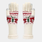 Cozy Christmas Hat, Scarf, and Gloves Set – Festive Reindeer Design for Holiday Outings 9