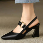 Supportive Womens Heels with Shock-Absorbing Insole for Work and Events - Comfortable and Stylish Orthopedic Footwear 1