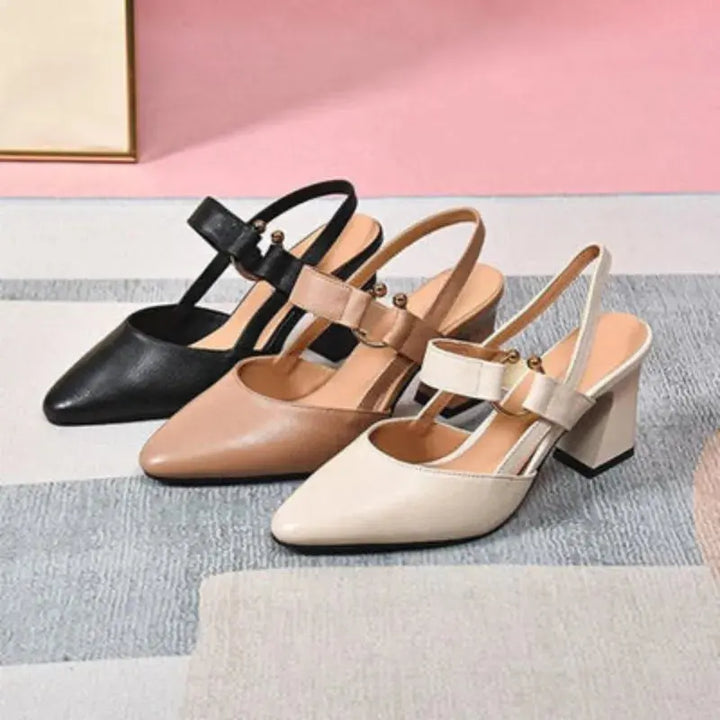 Supportive Womens Heels with Shock-Absorbing Insole for Work and Events - Comfortable and Stylish Orthopedic Footwear 9