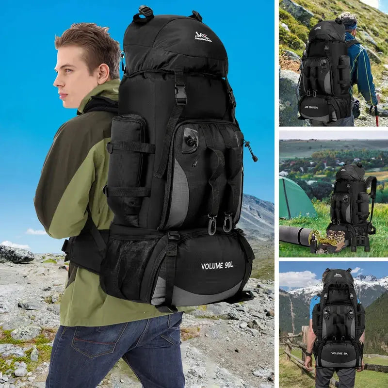 Ethan – 90L Waterproof Hiking Backpack with Adjustable Straps for Hiking, Camping & Outdoor Adventures 2