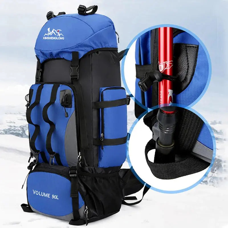 Ethan – 90L Waterproof Hiking Backpack with Adjustable Straps for Hiking, Camping & Outdoor Adventures 3