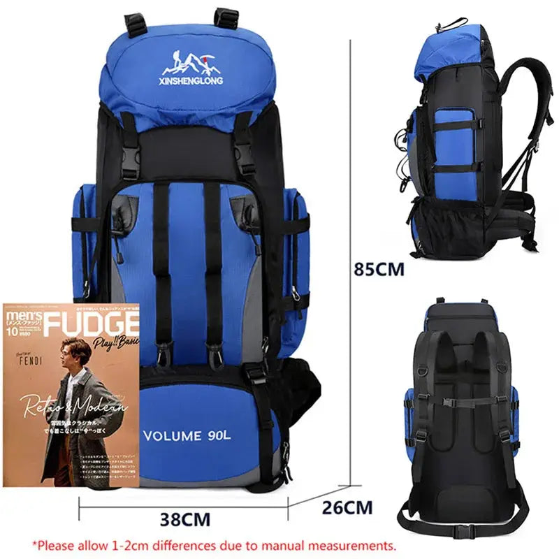 Ethan – 90L Waterproof Hiking Backpack with Adjustable Straps for Hiking, Camping & Outdoor Adventures 6