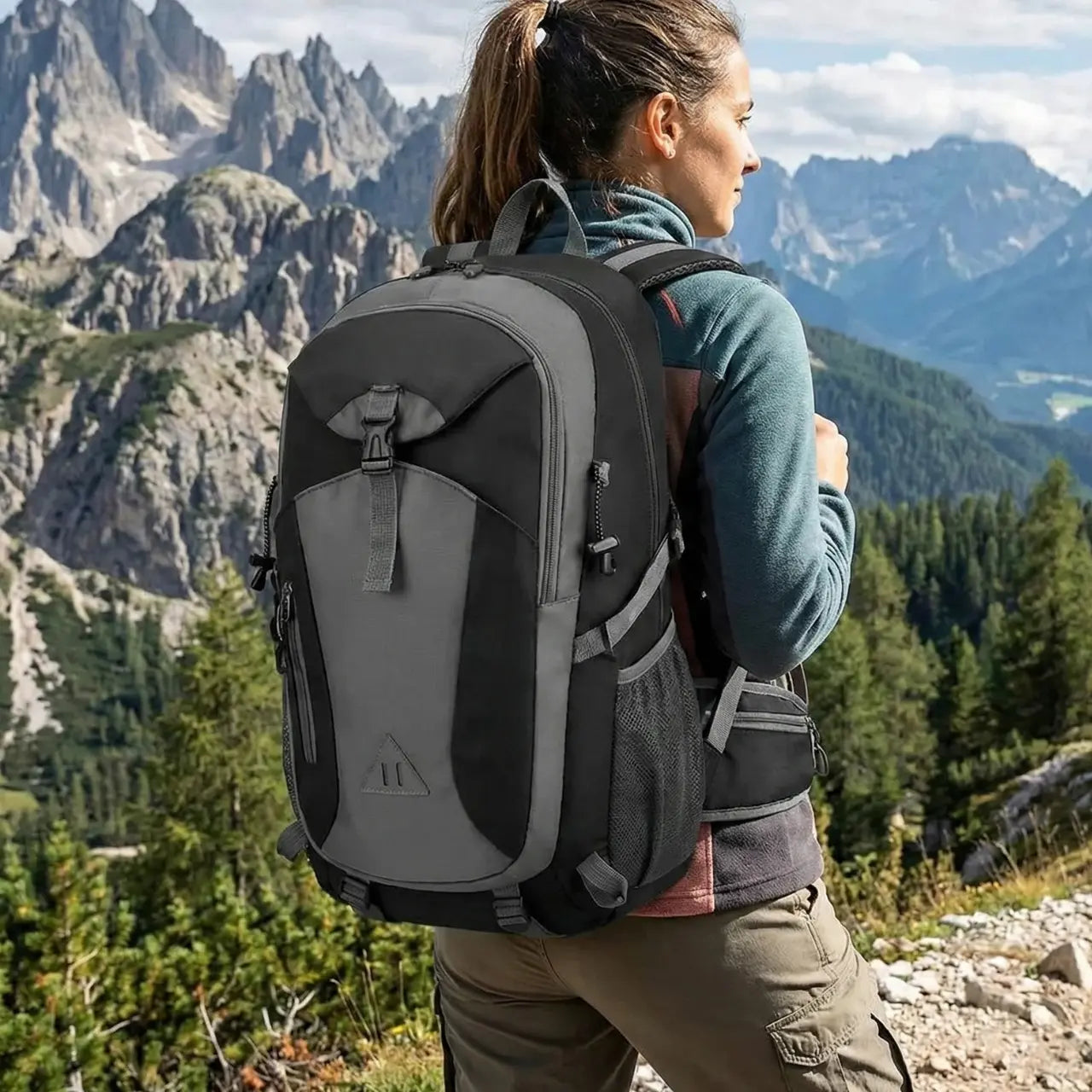 MunaWear - Hiking Backpacks - Skystride – 40L Outdoor Hiking Backpack for Men and Women with Large Capacity - 