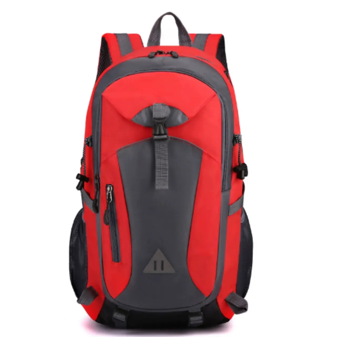 MunaWear - Hiking Backpacks - Skystride – 40L Outdoor Hiking Backpack for Men and Women with Large Capacity - Red