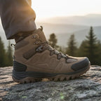 MunaWear - Hiking Boots - Fynix – High-Top Men's Hiking Boots With Non-Slip Design For Winter Adventures - Brown / 45