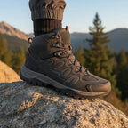 MunaWear - Hiking Boots - Fynix – High-Top Men's Hiking Boots With Non-Slip Design For Winter Adventures - Grey / 45