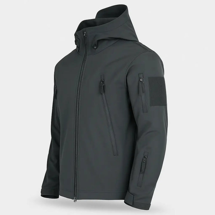 Tevera – Waterproof Tactical Outdoor Hiking Jacket with Adjustable Fit & Breathable Comfort- Gray