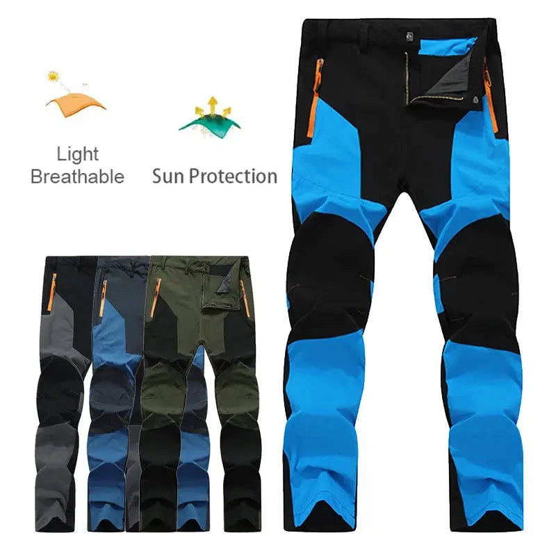 Ethan – Lightweight Quick-Dry Hiking Pants for Men with Zipper Pockets & Breathable Fabric Size M-3XL 1