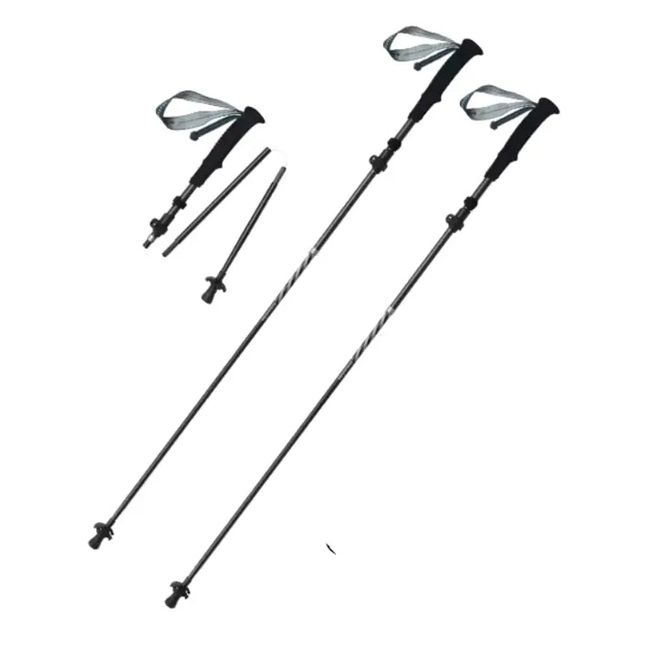 MunaWear - Hiking Poles - PeakPulse – Ultralight Carbon Fiber Folding Hiking Poles for Trekking & Climbing - 