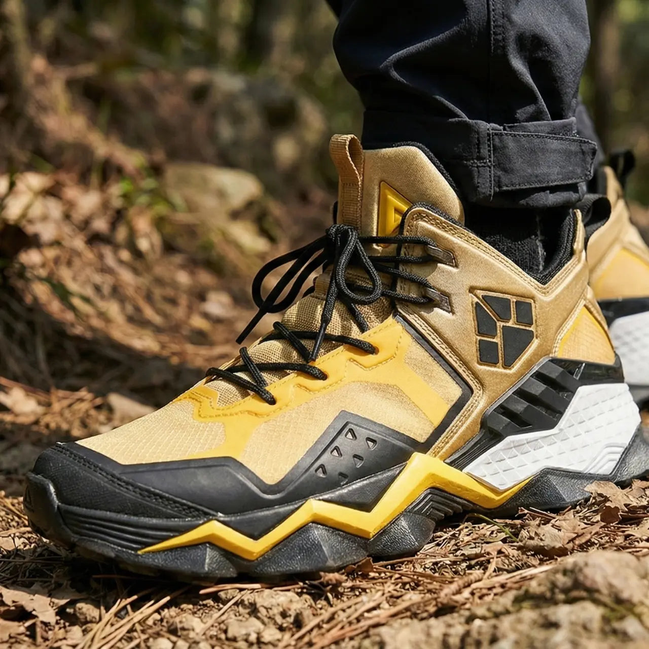 Ashton – Waterproof Men's Hiking Boots With Breathable Design For Outdoor Adventures- Gold