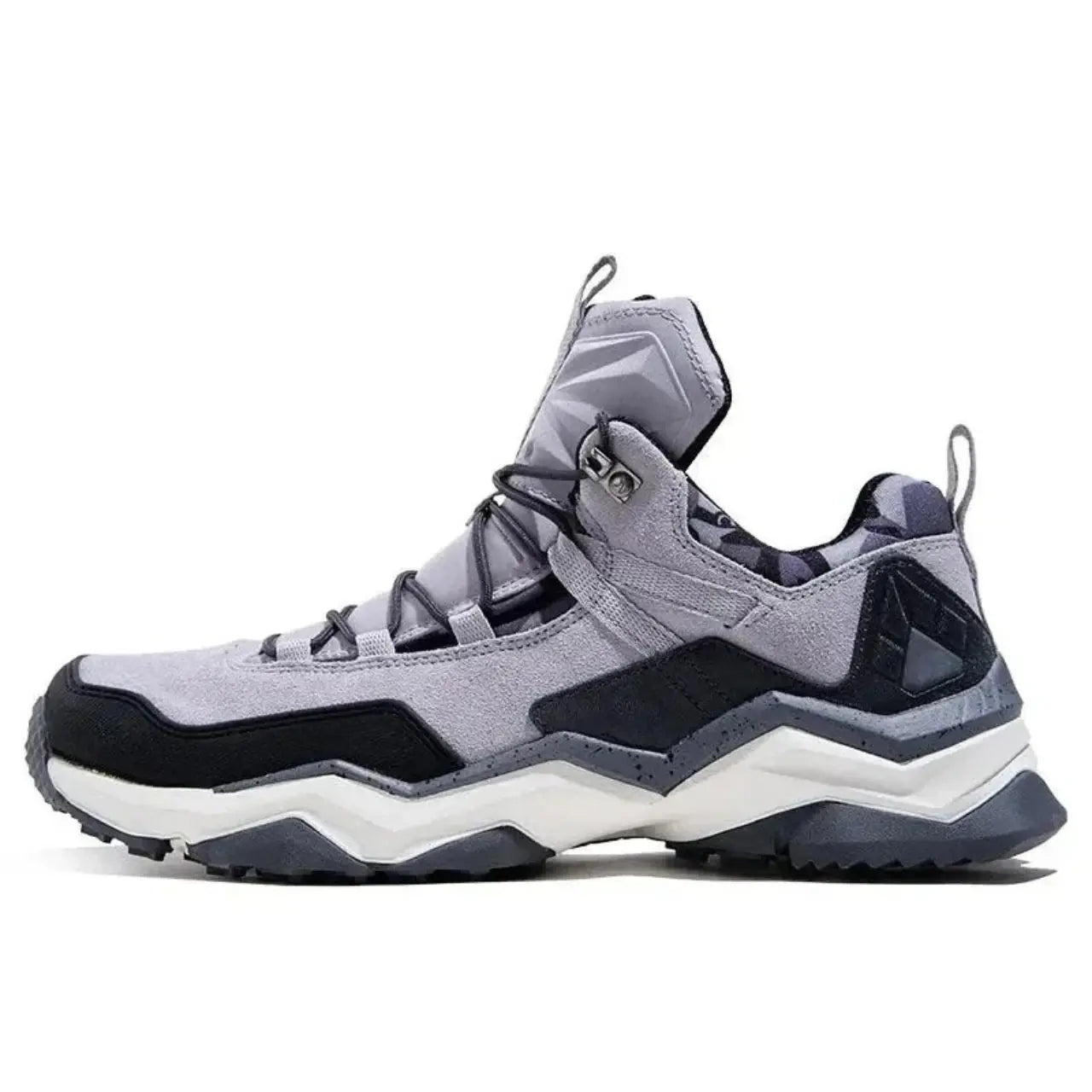 MunaWear - Hiking Shoes - Ashtrail – Lightweight Men's Hiking Shoes With Waterproof Design For Outdoor Adventures - Gray