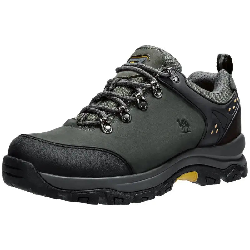 MunaWear - Hiking Shoes - Aurix – Waterproof Men's Hiking Shoes with Durable Nubuck Leather for Outdoor Adventures - Grey / 47