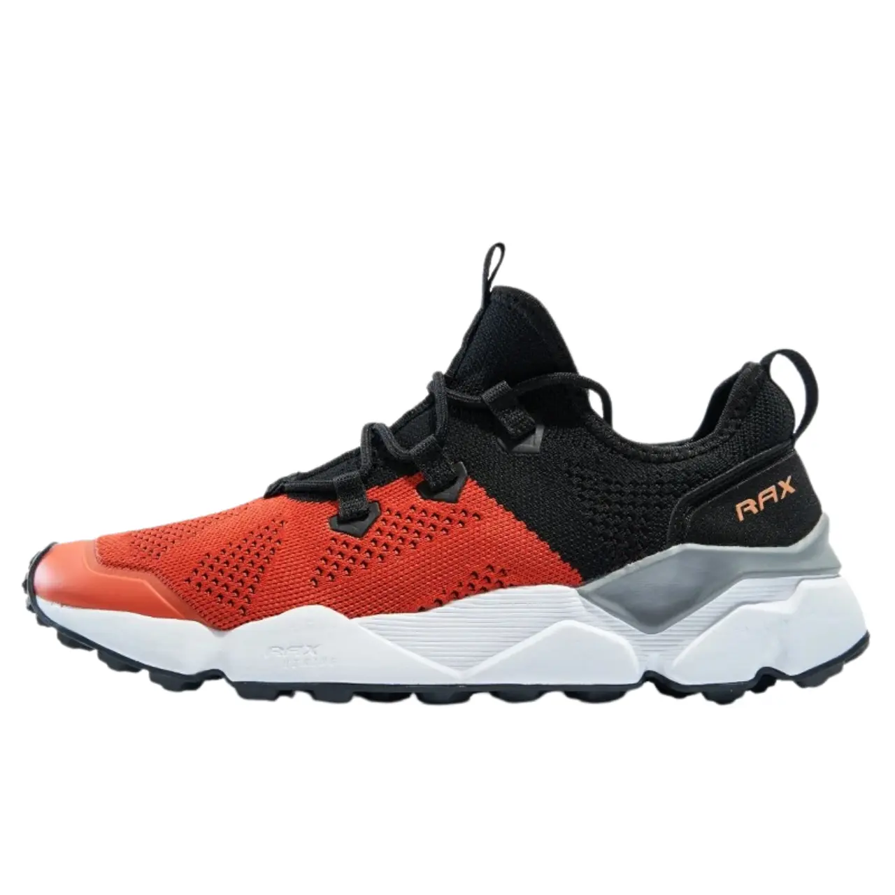 Beck – Lightweight Breathable Hiking Shoes for Men, Perfect for Trekking & Outdoor Activities- Black/Red