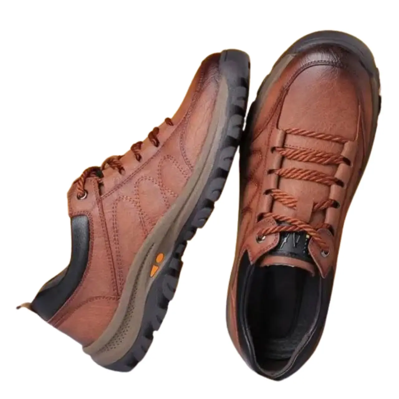 MunaWear - Hiking Shoes - Brody – Waterproof Outdoor Trainers for Men with Non-Slip Grip & All-Day Comfort - Brown