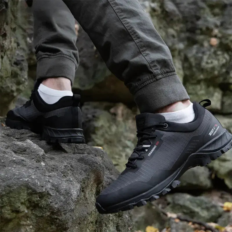 MunaWear - Hiking Shoes - Caden - Waterproof Men's Hiking Sneakers With Anti-Skid Design For Outdoor Adventures - 