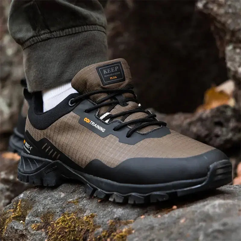 MunaWear - Hiking Shoes - Caden - Waterproof Men's Hiking Sneakers With Anti-Skid Design For Outdoor Adventures - 